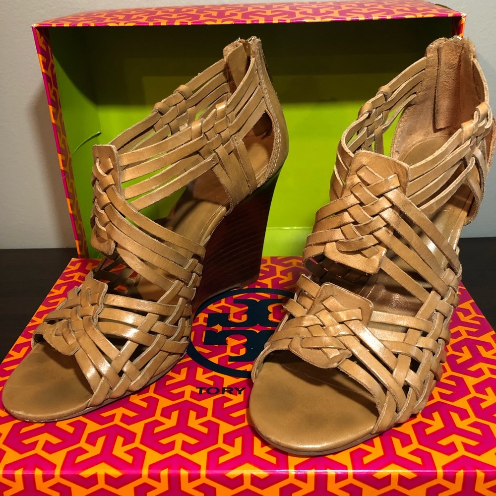 Tory Burch Leather Wedge